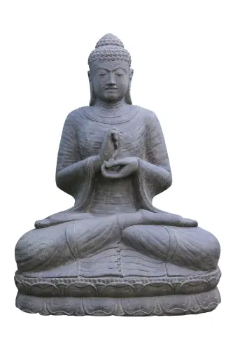 Product image of the product “Buddha sitting, cast stone, in the sizes from 45 to 240cm, Antique Finish ”